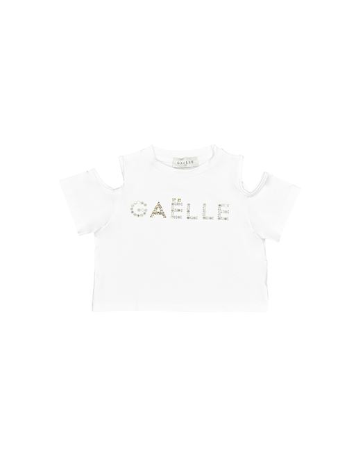 T-shirt, bambina, logata. GAELLE PARIS | 2746MY00023WH